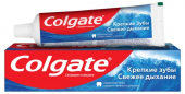 Colgate зубная паста крепкие зубы свежее дыхание для укрепления эмали и защиты от кариеса 100 мл