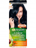 Garnier стойкая питательная крем краска для волос color naturals оттенок 1.10 холодный черный