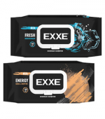 Влажные салфетки EXXE MEN Ultimate freshness с клапаном (Парфюм) 100 шт