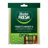 Master FRESH салфетка микрофибра для стекол и зеркал 1 шт
