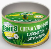 Антимоскитная уличная свеча «Тайга» с маслом цитронеллы, 120 г