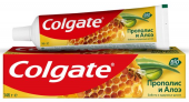 Colgate зубная паста прополис и алоэ с натуральными ингредиентами для защиты от кариеса и свежего дыхания 100 мл