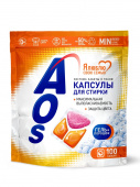 AOS  капсулы д/стирки 100шт. дой-пак