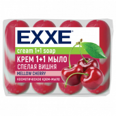 ЕХХЕ крем-мыло 1+1 спелая вишня (полосатое) 4 шт по 75гр