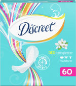 Прокладки ежедневные Discreet весенний бриз трио 60 шт