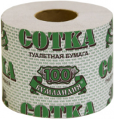 Туалетная бумага «100 - Сотка» 1 слой Зеленая (100 метров)