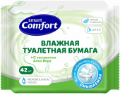 Влажная туалетная бумага Comfort smart с алое вера 42шт
