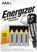 Батарейки Energizer Power LR03 (AAA) 4шт, блистер