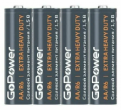 Батарейки GoPower R6 (AA) 4шт, шринк