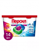 Персил power cups капсулы для стирки color 4в1 14 шт