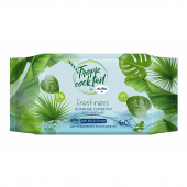 Aura tropic cocktail освежающие влажные салфетки 60 шт в ассортименте