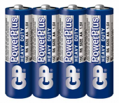 GP Батарейки солевые PowerPlus AA R6 1.5В, 4 шт