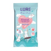 Влажные салфетки Lure освежающие для всей семьи 15шт