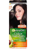 Garnier стойкая питательная крем краска для волос color naturals оттенок 3.12 Ледяной Темный шатен