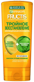 Fructis укрепляющий бальзам ополаскиватель тройное восстановление для сухих и ломких волос 200 мл