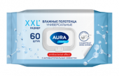 Влажные полотенца Aura Family (Антибактериальные) 60 шт