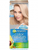 Garnier стойкая питательная крем краска для волос color naturals оттенок 112 суперосветляющий жемчужно платиновый блонд
