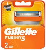 Gillette Fusion сменные кассеты для бритья 2 шт (пластик)