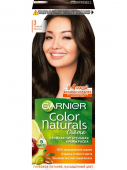 Garnier стойкая питательная крем краска для волос color naturals оттенок 3 темный каштан