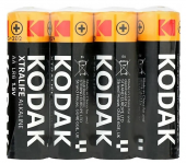 KODAK (НАБОР 4шт) XTRALIFE батарейки AAA LR03 алкалин. шринк