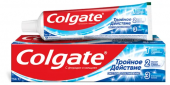 Colgate зубная паста тройное действие экстра отбеливание для восстановления естественной белизны зубов с первого применения 100 мл