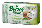 Весна Крем-мыло туалетное Ассорти Жасмин и кокосовое молочко 140г