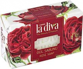 La Diva натуральное парфюмированное мыло, белая роза, 100 гр.