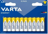 VARTA (НАБОР 10шт) ENERGY батарейки АА LR6 алкалин. блистер