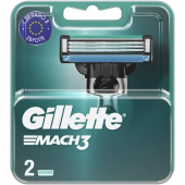 Gillette Mach-3 сменные кассеты для бритья 2 шт (пластик)