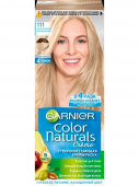 Garnier суперосветляющая крем краска для волос color naturals оттенок 111 суперосветляющий платиновый блонд