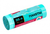 Avikomp Пакеты для мусора с завязками, 15шт (35л), рулон, бирюзовые