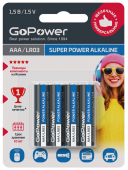Батарейки GoPower LR03 (AAA) 4шт, блистер