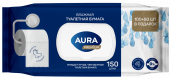 Aura влажная туалетная бумага PREMIUM с крышкой 150 шт