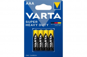 VARTA (НАБОР 4шт) SUPER LIFE батарейки ААА R03 солевые. блистер
