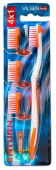 Зубная щетка Vilsen brush Saturn набор с тремя сменными головками средняя (Medium)