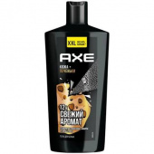 AXE гель для душа и шампунь 2 в 1 мужской с ароматом кожи и печенек 610 мл