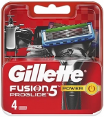 Gillette Fusion Proglide Power сменные кассеты для бритья 4 шт