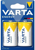 VARTA (НАБОР 2шт) ENERGY батарейки LR20 D алкалин. блистер