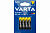 VARTA (НАБОР 4шт) SUPER LIFE батарейки ААА R03 солевые. блистер